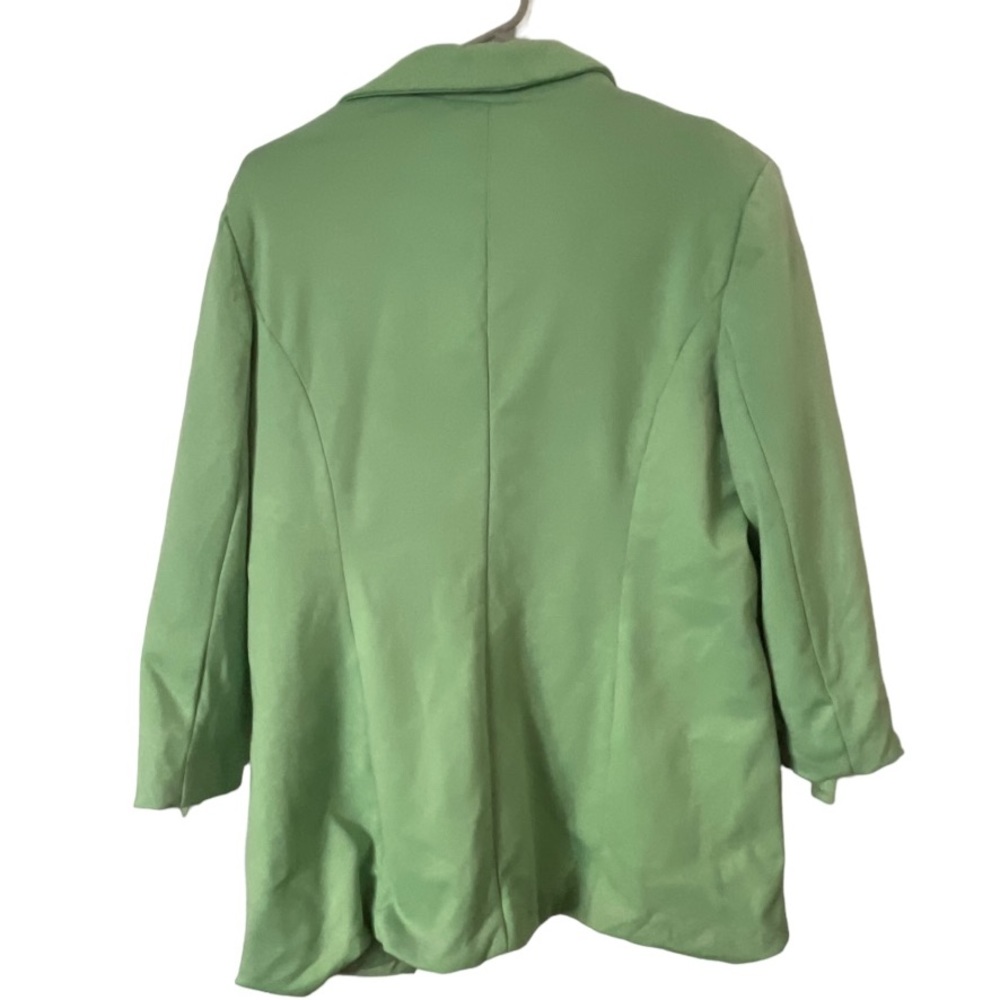 Anthropologie Autres Filles Women’s Leaf Green Soft Blazer XL - Picture 4 of 7